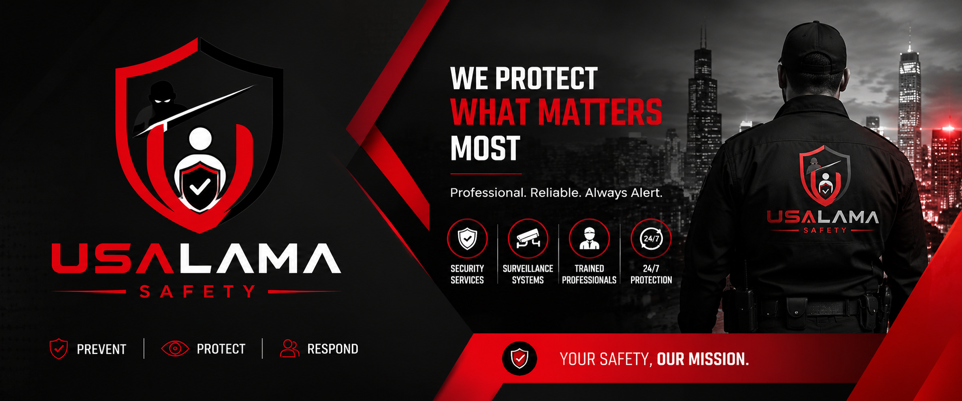 Usalama Safety banner: We protect what matters most